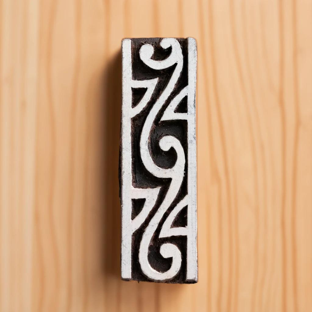 Wood Block - Waves Border