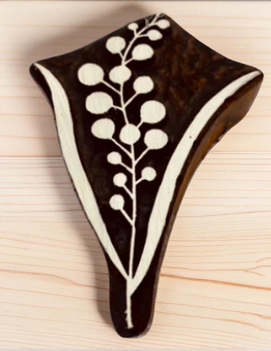 Cootamundra Wattle Wood Block Stamp