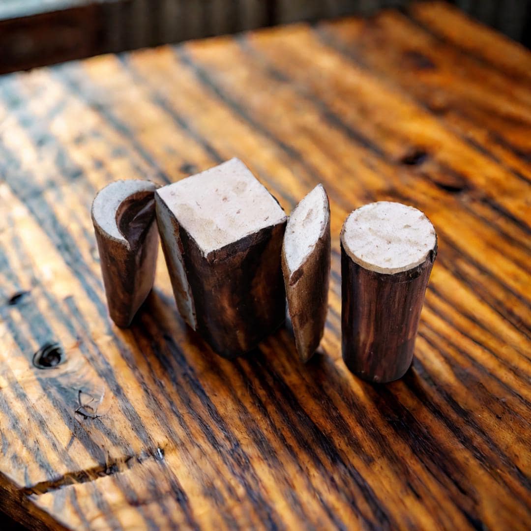 Hand Carved Teak Wood Block Set – Indian Textile & Pottery Stamps