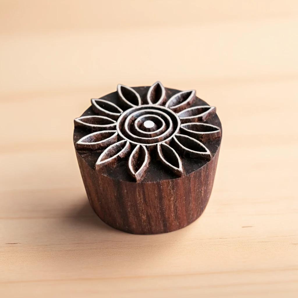 Wood Block - Open Blossom