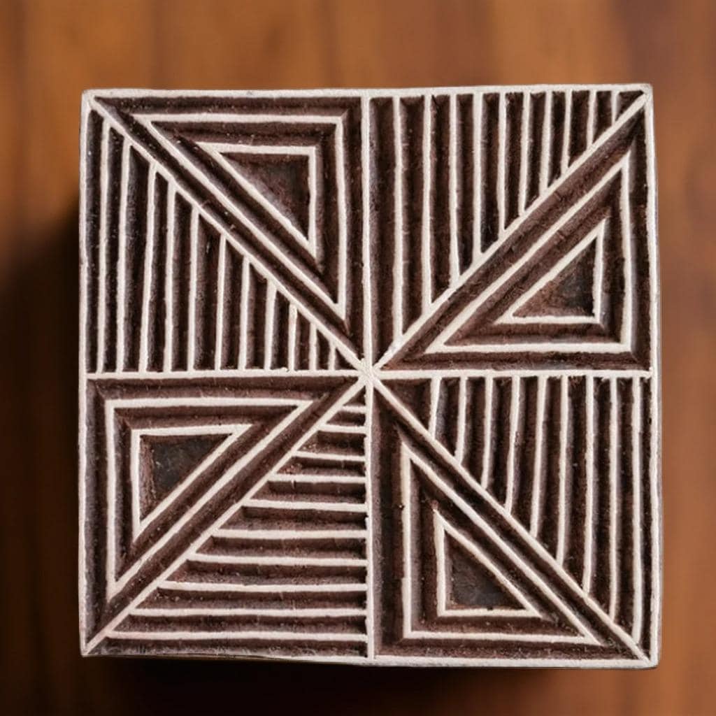 Wood Block - Pin Wheel