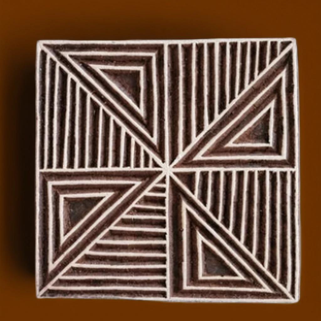 Wood Block - Pin Wheel