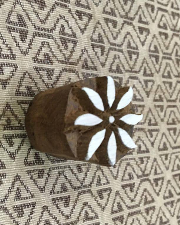 Indian Artistic Handicraft Item Wooden Printing Block Pottery Stamp, Batik Tjaps, Blaudruck stempel