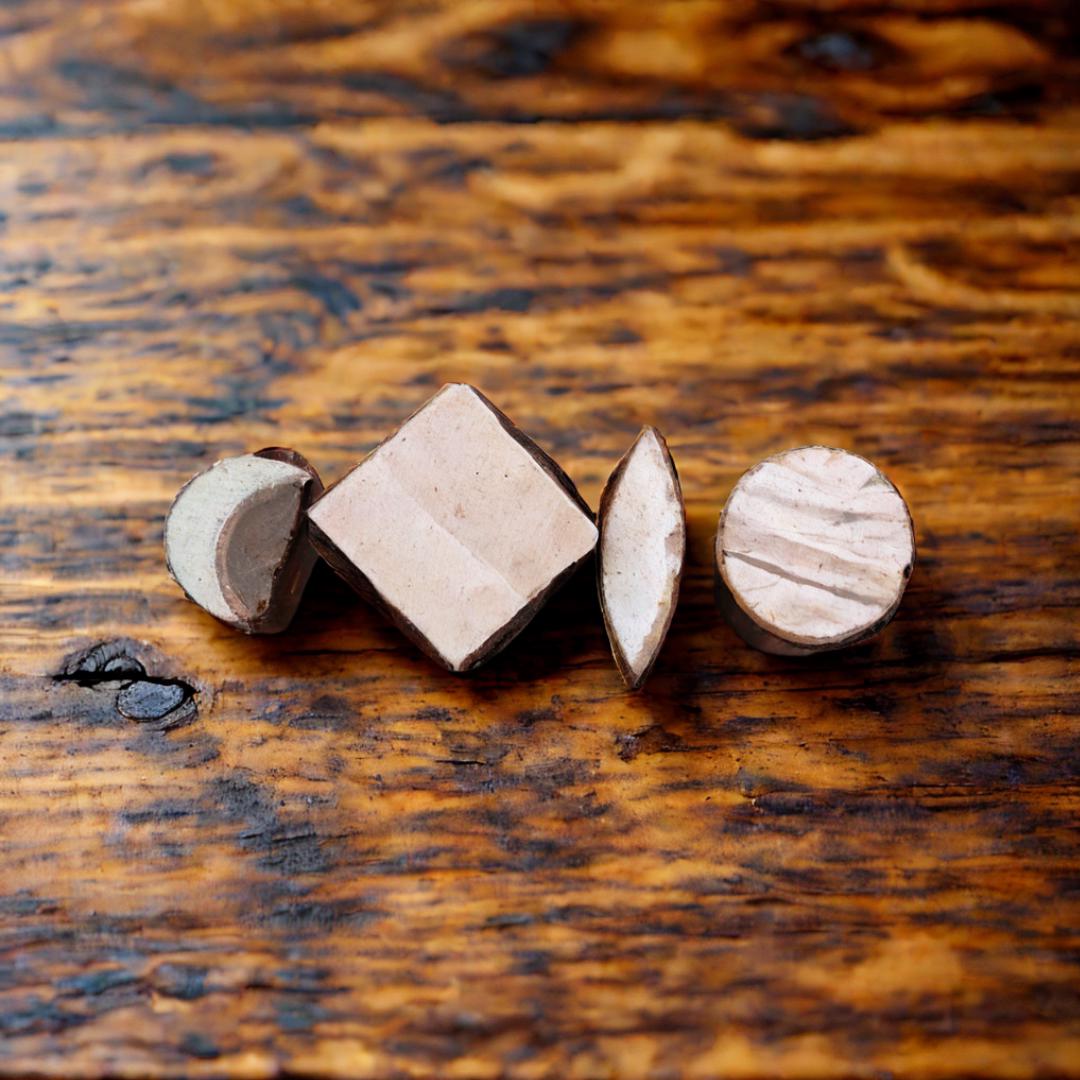 Hand Carved Teak Wood Block Set – Indian Textile & Pottery Stamps