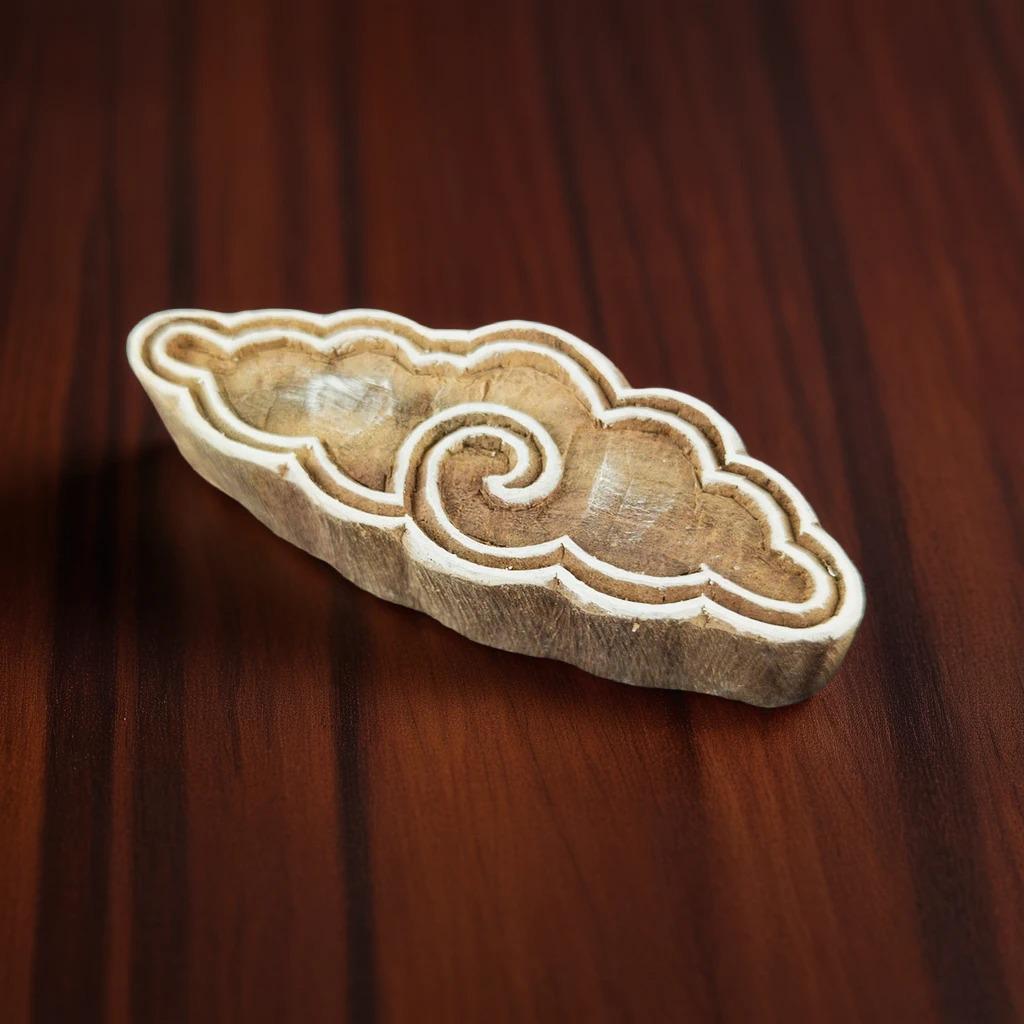 Balinese Cloud Wooden Printing Block | Fabric Printing and Batik Tools