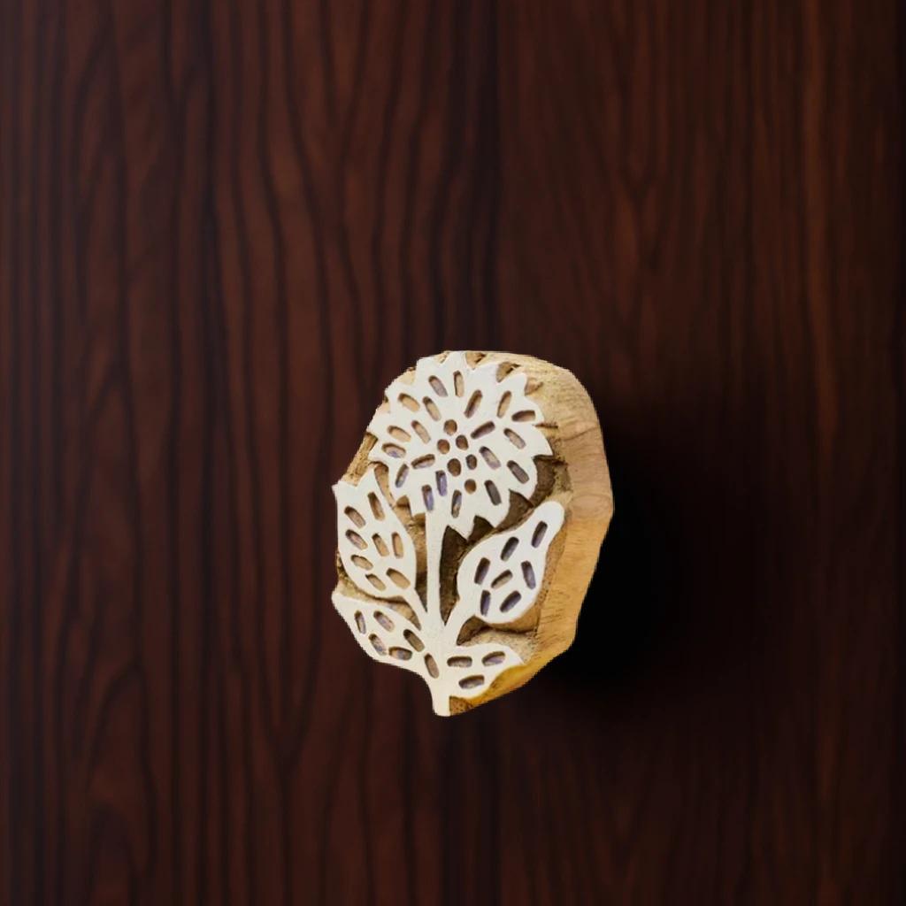 Wooden Block Flower