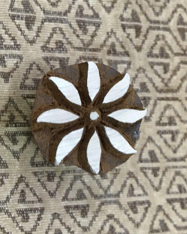 Indian Artistic Handicraft Item Wooden Printing Block Pottery Stamp, Batik Tjaps, Blaudruck stempel
