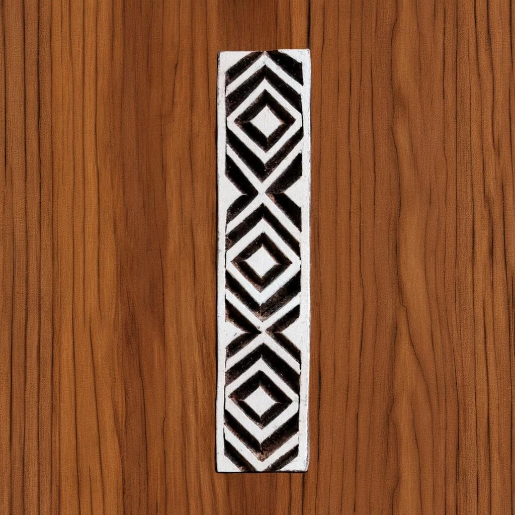 Wood Block - X & O Border