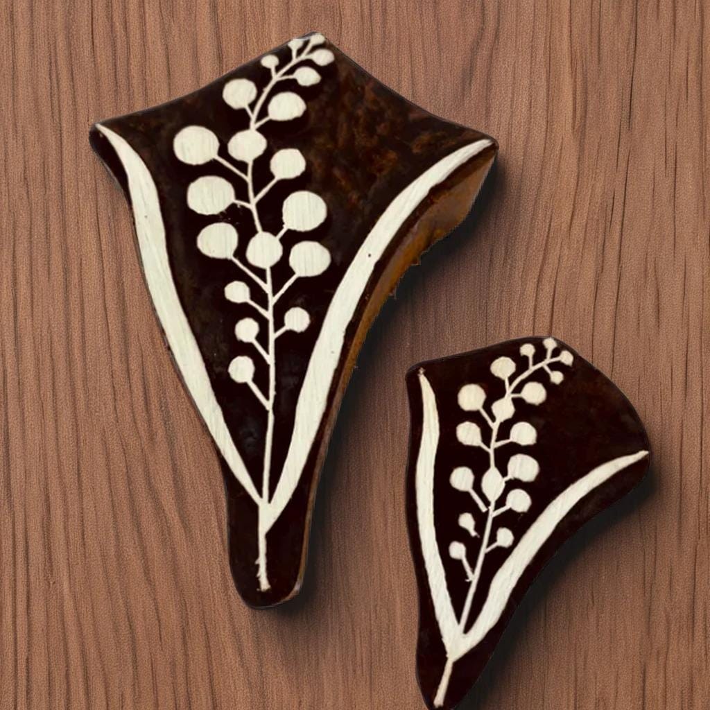 Cootamundra Wattle Wood Block Stamp
