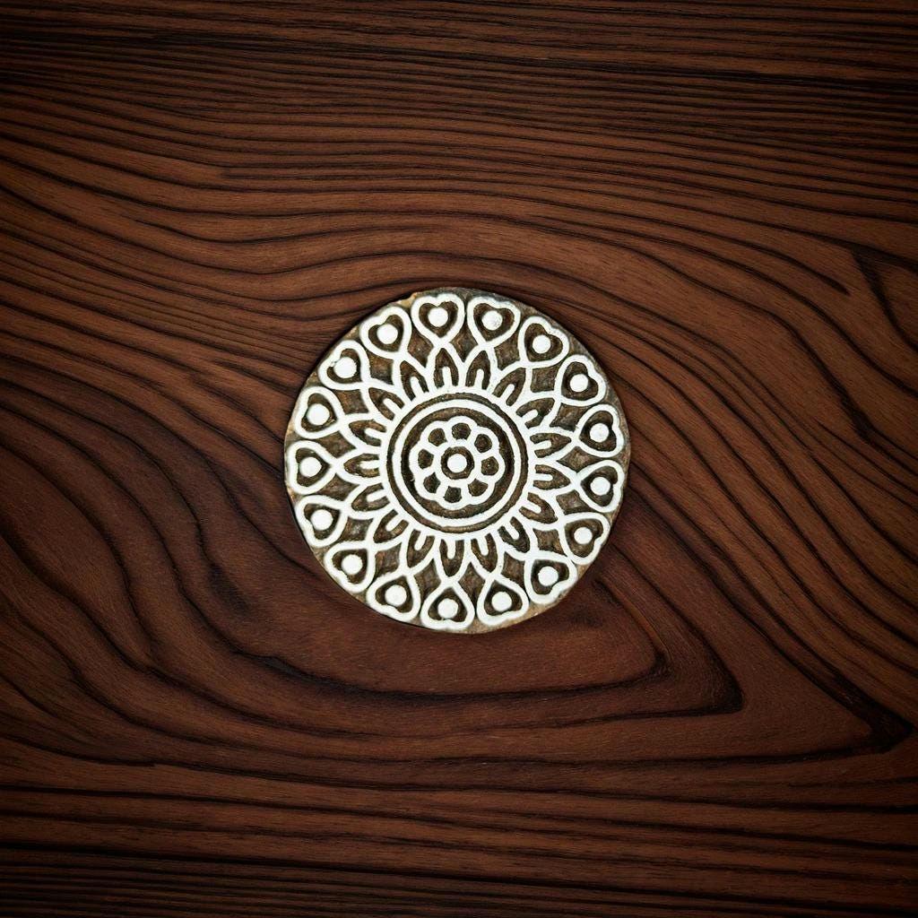 Circular Mandala Stamp | Indian Printing Blocks