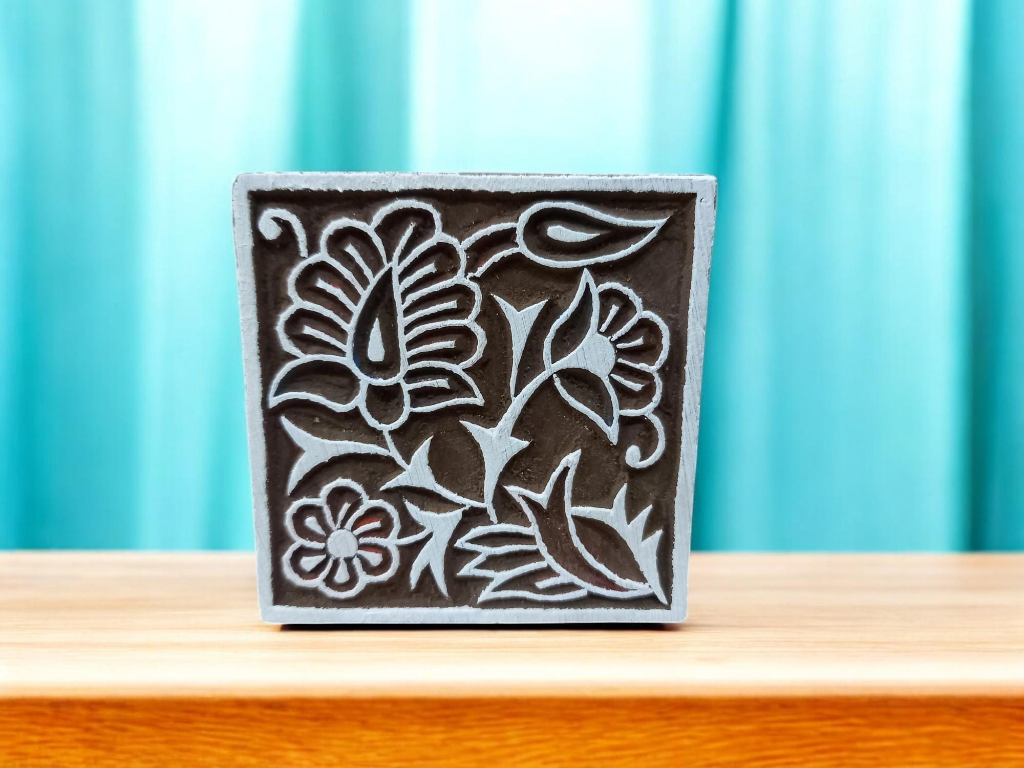 A Square Floral Tile