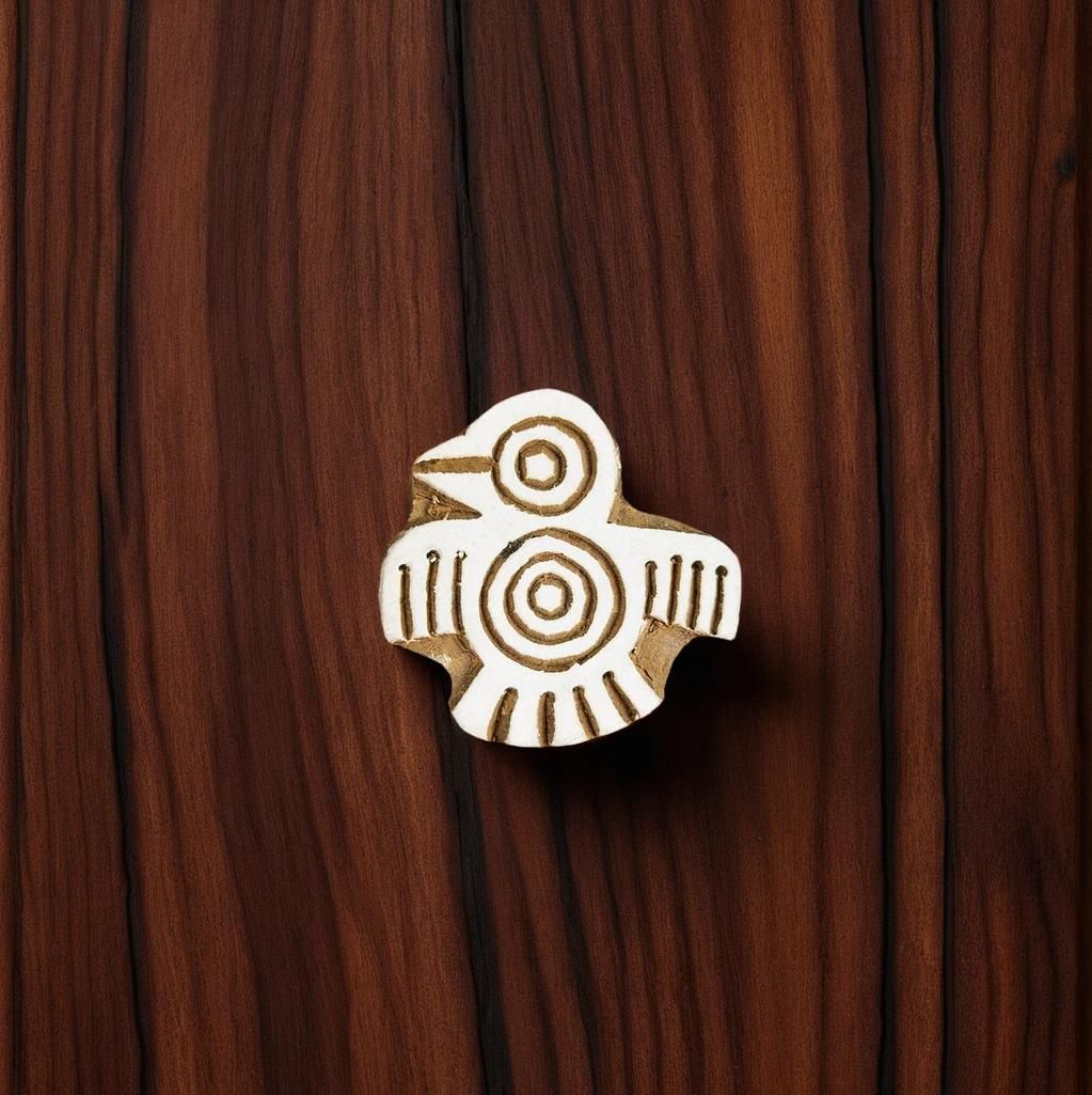 Aztec Tribal Bird Stamp | Indian Wooden Printing Blocks