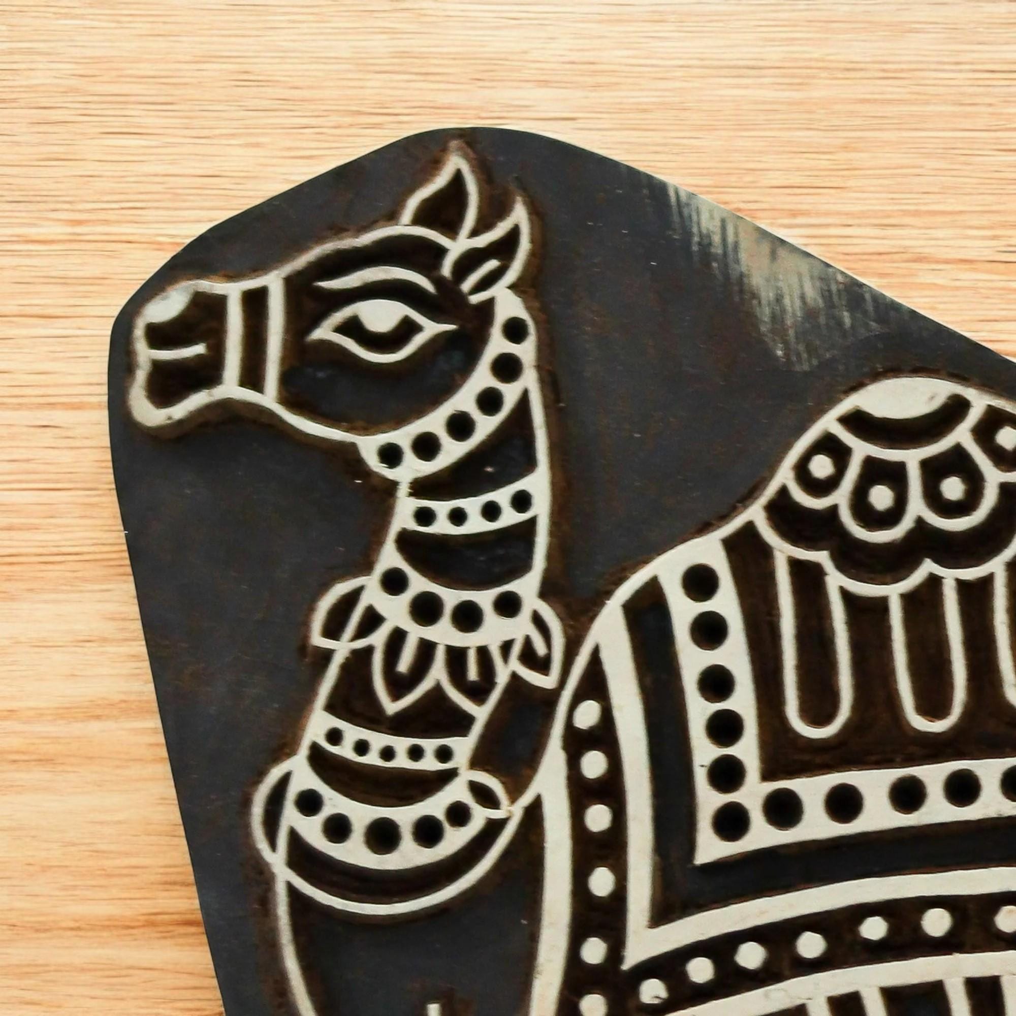 Large Camel Wooden Stamp