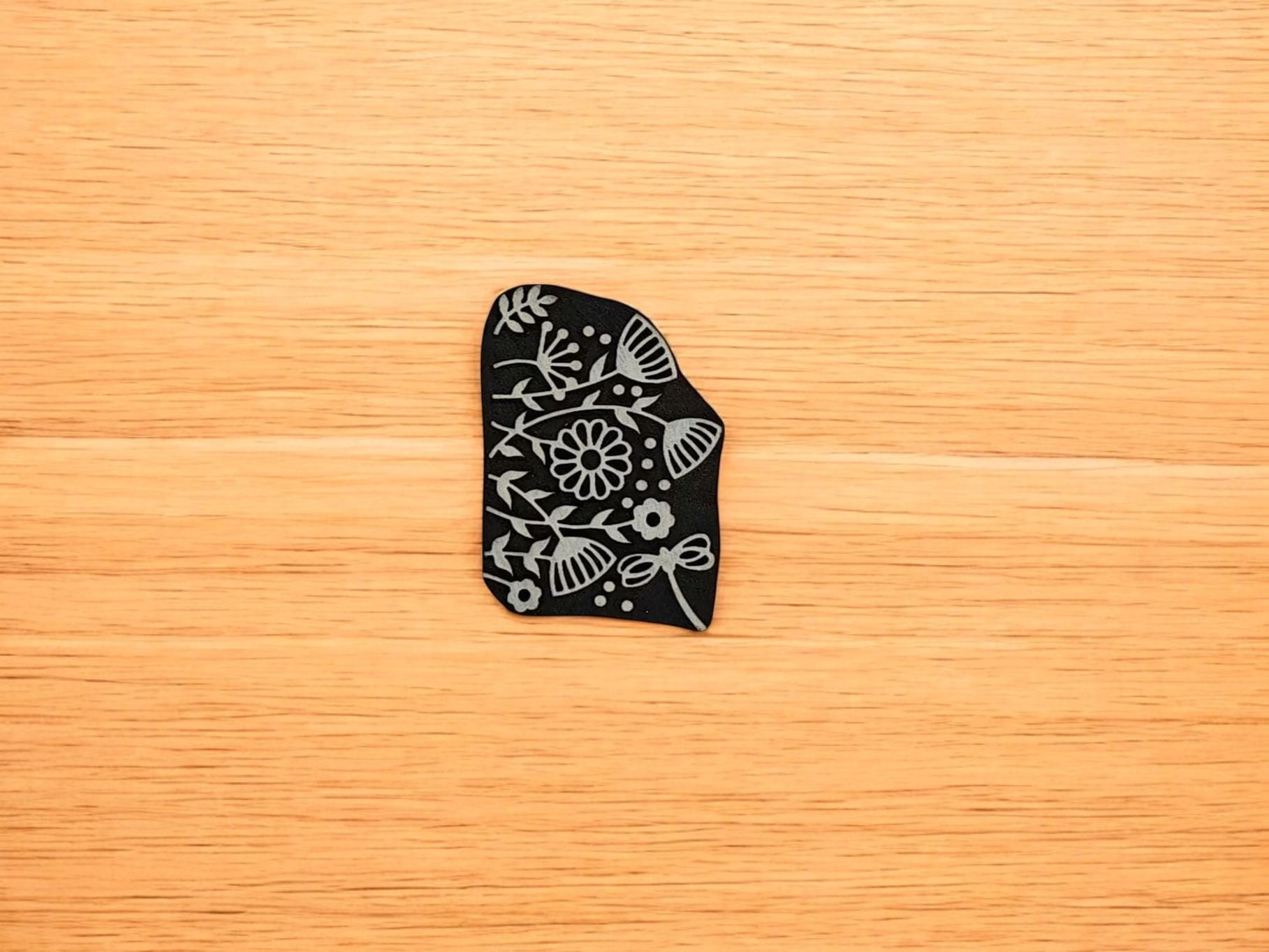 Mini Maedow Flower ,hand carved Indian wood printing block; textile stamp; pottery stamp,