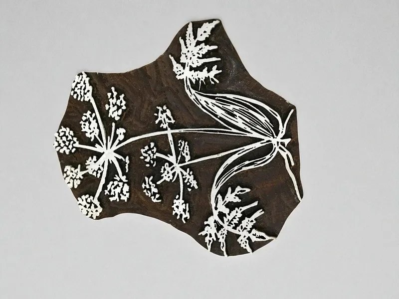 Loff of Angelica wooden Printing Block Stamp