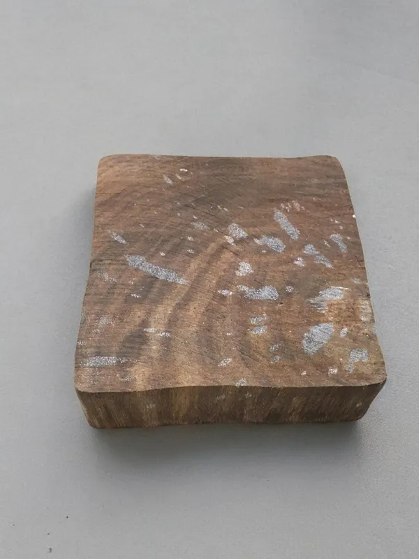 Oriental Tile  hand carved Indian wood printing block; textile stamp; pottery stamp,