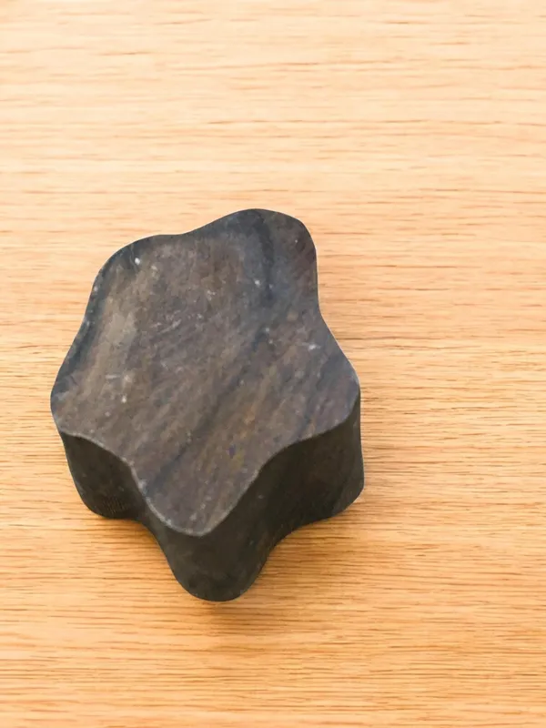 Hand Carved Flower Wood Block Stamp: Indian Textile, Pottery Printing