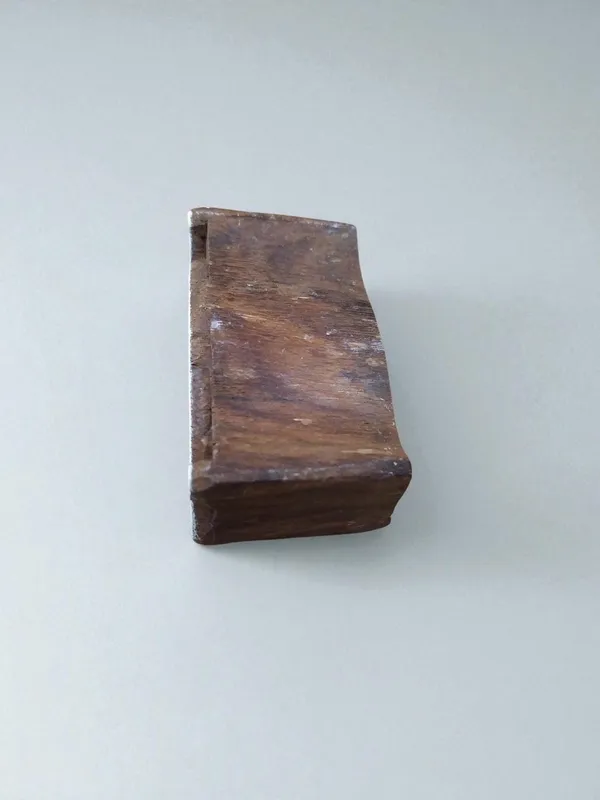 Ornamental Decoration of Leaves,  hand carved Indian wood printing block; textile stamp; pottery stamp,