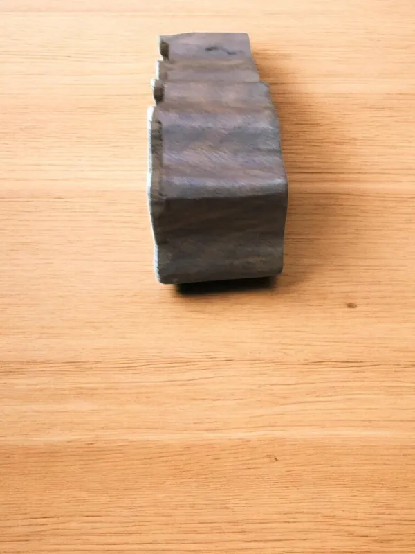 Curly Lines Repeat Pattern, hand carved Indian wood printing block; textile stamp; pottery stamp,