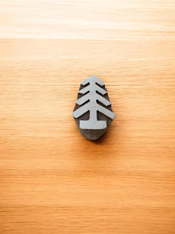 Solid Christmas Tree pottery stamp ceramic mold scrapbooking tjap batik printing floral carved stamps.