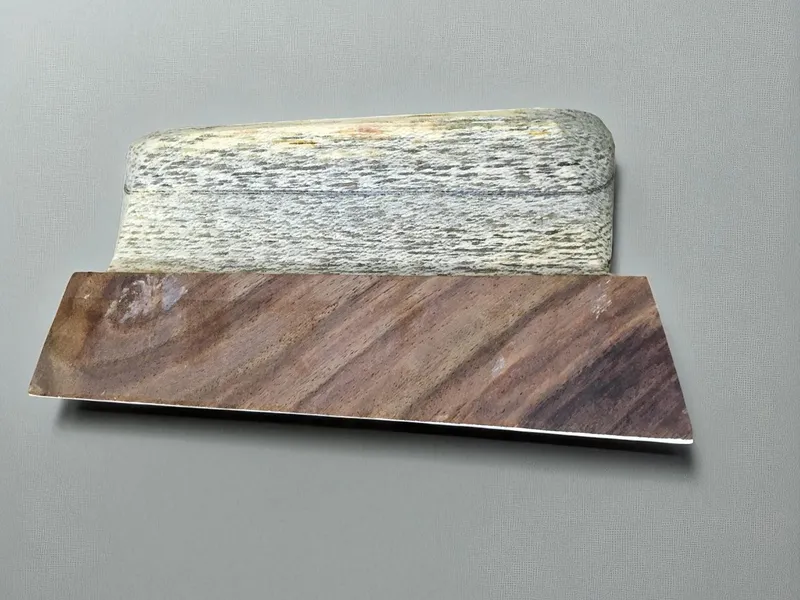 Hand Carved Wood Block Stamp, Solid Stripe Border, Textile Printing