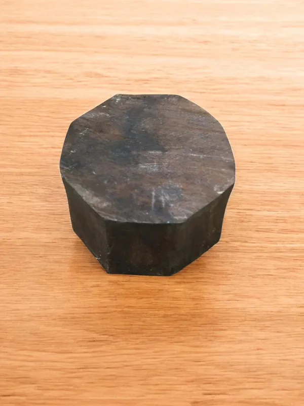 Snowflake, hand carved Indian wood printing block; textile stamp; pottery stamp,