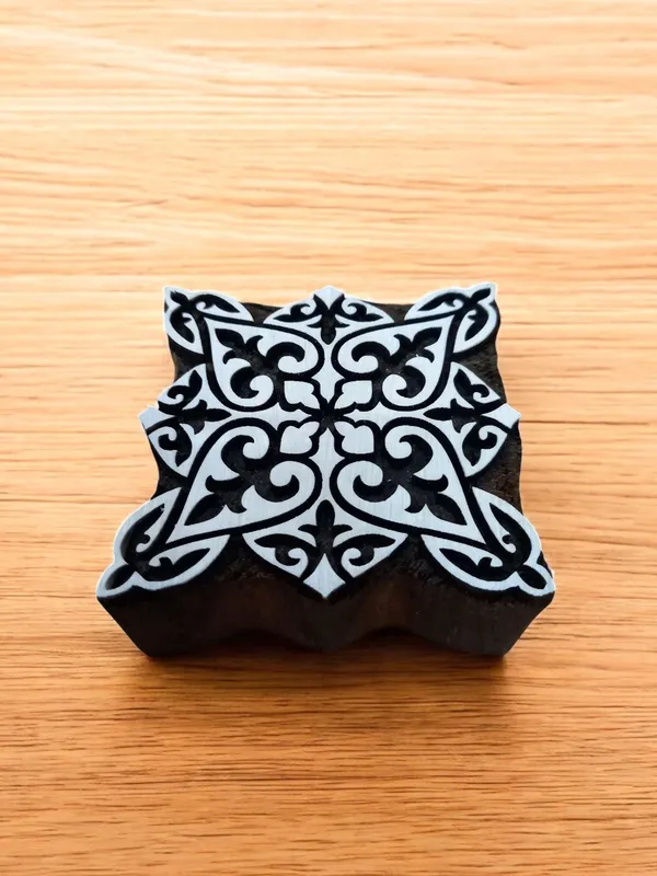 Tile Design 1,pottery stamp ceramic mold scrapbooking tjap batik printing floral carved stamps.