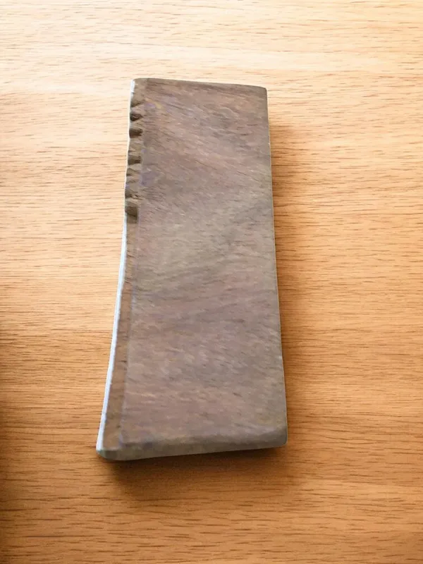 Single Lavender Stem, hand carved Indian wood printing block; textile stamp; pottery stamp,