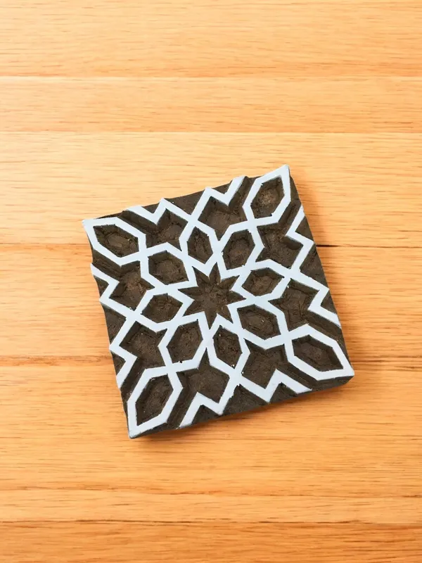 Square Arabic Pattern Stamp