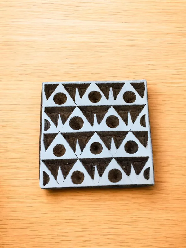 Square repeat Pattern, pottery stamp ceramic mould scrapbooking tjap batik printing floral carved stamps.