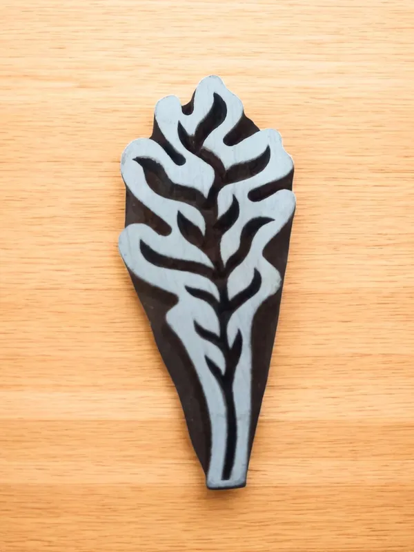 Willow Leaf ,pottery stamp ceramic mould scrapbooking tjap batik printing floral carved stamps.