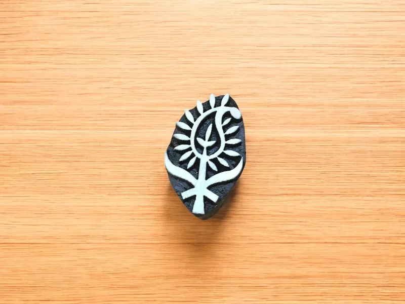 Paisley Wood Stamp Block Set, Hand Carved Indian Textile Printing